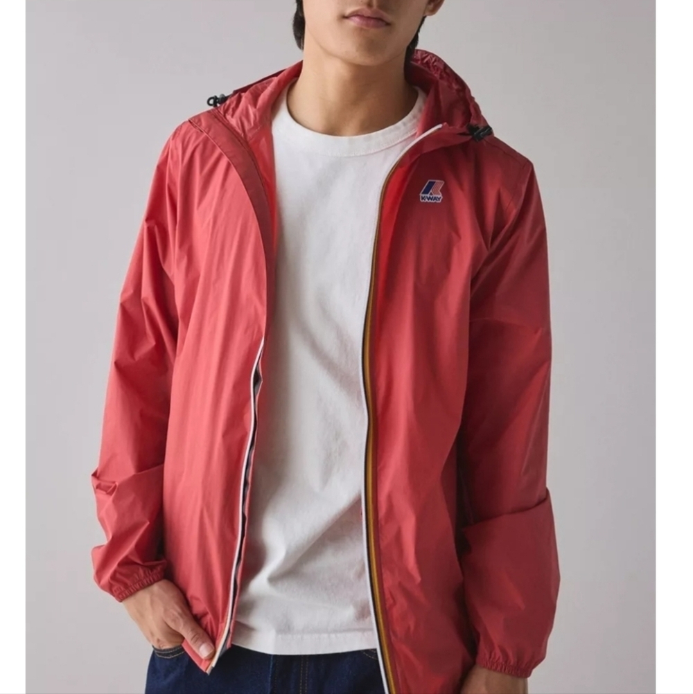 K-Way Le Vrai 4.0 Claude Water Repellant Rain Jacket, Retail $150.00 USD